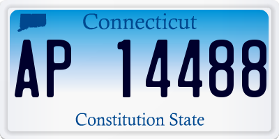 CT license plate AP14488