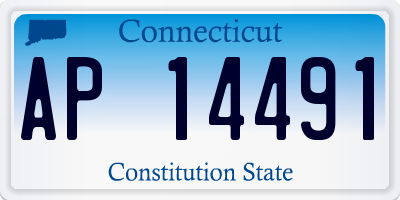 CT license plate AP14491