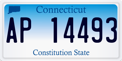 CT license plate AP14493