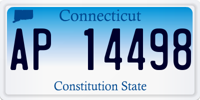 CT license plate AP14498