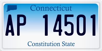 CT license plate AP14501