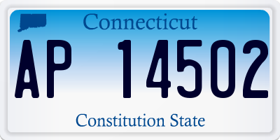 CT license plate AP14502