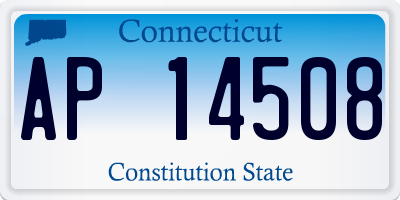 CT license plate AP14508