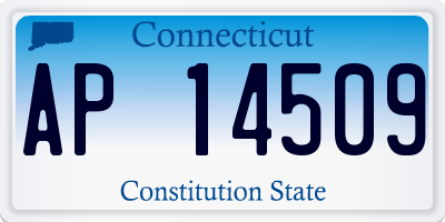 CT license plate AP14509