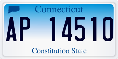 CT license plate AP14510