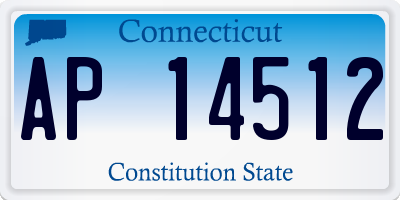 CT license plate AP14512