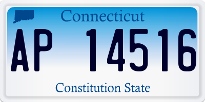 CT license plate AP14516