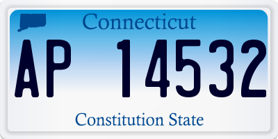 CT license plate AP14532