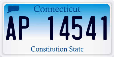 CT license plate AP14541