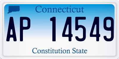CT license plate AP14549