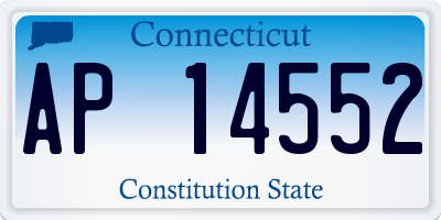 CT license plate AP14552