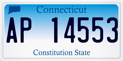 CT license plate AP14553