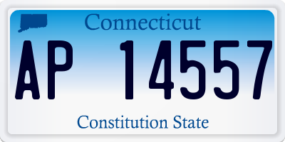 CT license plate AP14557