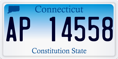 CT license plate AP14558