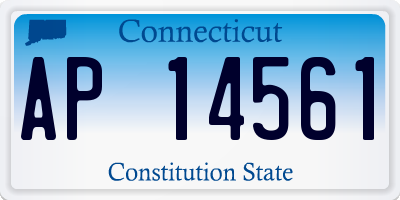 CT license plate AP14561