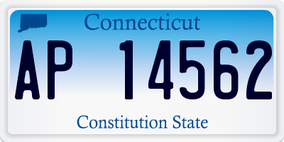 CT license plate AP14562