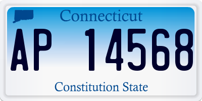 CT license plate AP14568