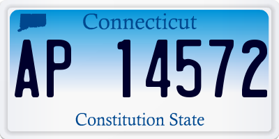 CT license plate AP14572