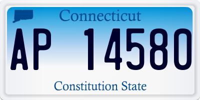CT license plate AP14580