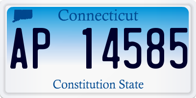 CT license plate AP14585