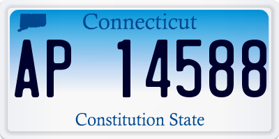 CT license plate AP14588