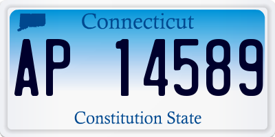 CT license plate AP14589