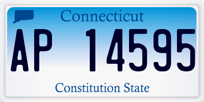 CT license plate AP14595
