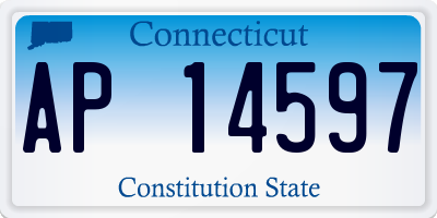 CT license plate AP14597