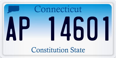 CT license plate AP14601