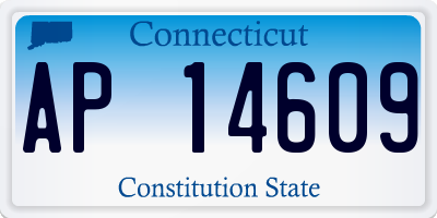 CT license plate AP14609