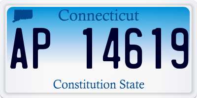 CT license plate AP14619