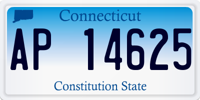 CT license plate AP14625
