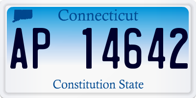 CT license plate AP14642