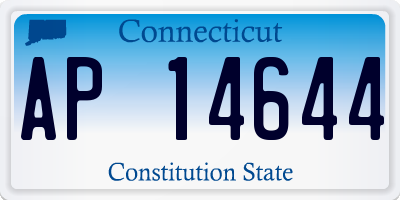 CT license plate AP14644