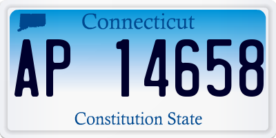 CT license plate AP14658