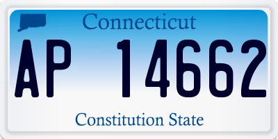 CT license plate AP14662