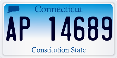 CT license plate AP14689