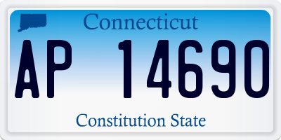 CT license plate AP14690