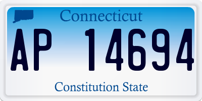CT license plate AP14694