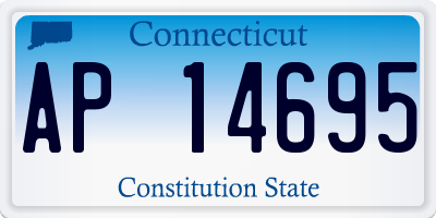CT license plate AP14695