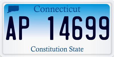 CT license plate AP14699