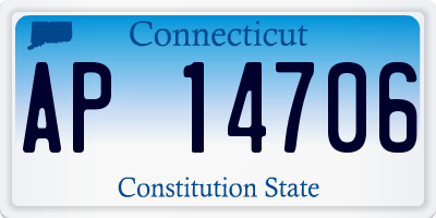 CT license plate AP14706