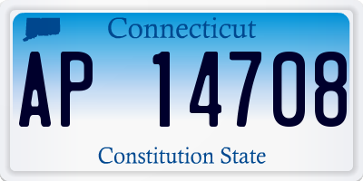 CT license plate AP14708