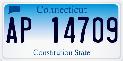 CT license plate AP14709