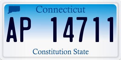 CT license plate AP14711