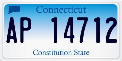 CT license plate AP14712