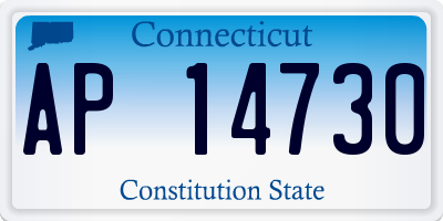 CT license plate AP14730