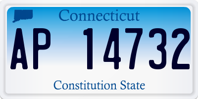 CT license plate AP14732