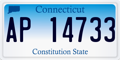 CT license plate AP14733