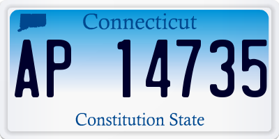 CT license plate AP14735